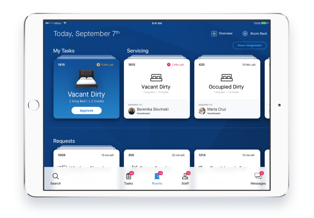 housekeeping back office