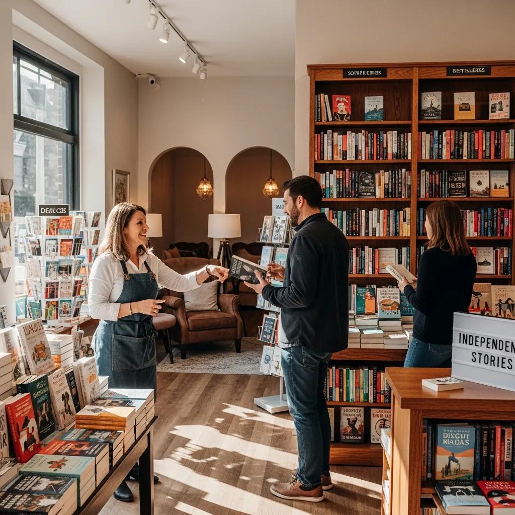 Small business owner engaging with customers, highlighting effective customer experience tools